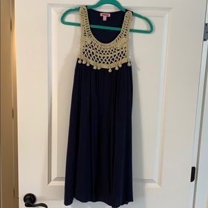 Navy & Gold Lilly Pulitzer Rachelle Dress - Size M